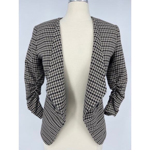 H&M Women's Open Front Three Quarter Sleeves Blazer Jacket Womens 8 - Picture 1 of 7